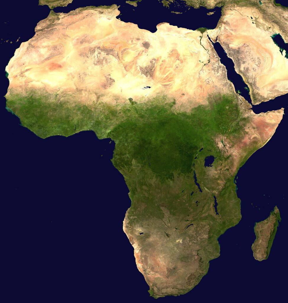 Satelitenkarte Afrika